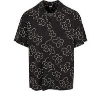 Urban Classics Herren Hemd Viscose AOP Resort Shirt, lässiges Hemd für Männer, mit floralem Print, erhältlich in vielen Farbvarianten, Größen XS-5XL