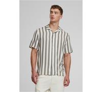 Urban Classics Hemd Viscose AOP Resort Shirt TB4150 Paleolive/Offwhite-S