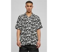 Urban Classics Herren Hemd Viscose AOP Resort Shirt, lässiges Hemd für Männer, mit floralem Print, whiteflower, L