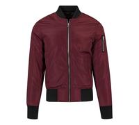 Urban Classics Bomber Jacke 2-Tone Bomber Jacket Burgundy/Black-3XL