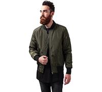 Outdoorjacke URBAN CLASSICS "2-Tone Bomber Jacket" Gr. 5XL, grün (darkolive, black) Herren Jacken Outdoorjacken (16192458-5XL)