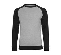Urban Classics Herren 2-Tone Raglan Crewneck Sweatshirt, Mehrfarbig (Gry/Blk 119), L EU