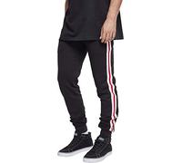 Urban Classics Herren 3-Tone Side Stripe Terry Pants Sporthose, per Pack Mehrfarbig (blk/wht/firered 01368), W32 (Herstellergröße: M)