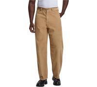 Stoffhose URBAN CLASSICS "Urban Classics Herren 90´s Corduroy Pants", Herren, Gr. 36, Normalgrößen, unionbeige, 100% Baumwolle, unifarben, oversize, Hosen Stoffhose (44531110-36) unionbeige