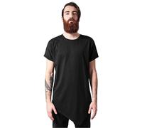 Urban Classics Asymetric Long Tee in Gr. L in Schwarz
