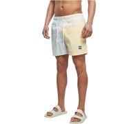 Urban Classics 3 Block Badeshorts 3XL Pastel Cream