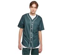 Urban Classics Herren Baseball Mesh Jersey Bottlegreen/White, M