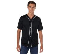 URBAN CLASSICS Hemd, TB1237 blk/wht Baseball Mesh Jersey SIZE,XL