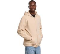 Urban Classics Herren Basic Essential Zip Hoody - Kapuzenjacke mit Reißverschluss im Regular Fit - Sweatjacke für Alltag & Freizeit, Sand, 4XL