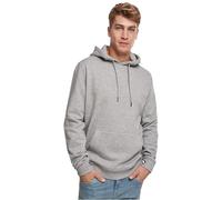 Urban Classics Herren Hoodie Basic Terry - 300 g/m², Kordelzug, Rippbündchen - Grau L
