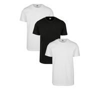Urban Classics Herren Basic Tee 3-Pack T-Shirt, Mehrfarbig White/Black 02254, (Herstellergröße: XX-Large) (3er Pack)