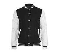 Urban Classics Herren Jacke 'Oldschool' schwarz / weiß, Größe L, 3878361 Schwarz / Weiß L