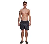 Urban Classics Block Swim Shorts Herren-Badeshort - darkcamo schwarz 5XL