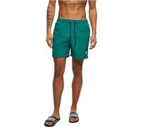 Urban Classics Badeshorts Block Swim Shorts – schnelltrocknend, Kordelzug & Taschen – Grün XXL