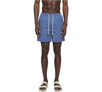 Urban Classics Badeshorts Block Swim Shorts – schnelltrocknend, Kordelzug & Taschen – vintageblue S