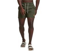 Badeshorts URBAN CLASSICS "Urban Classics Herren Block Swim Shorts", Herren, Gr. 4XL, US-Größen, grün (olive, olive), 100% Polyamid, Badehosen Badeshorts (58614636-4XL) olive, olive