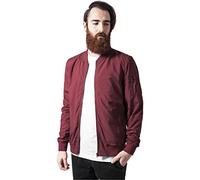 Urban Classics Herren Bomberjacke Light Bomber Jacket, 100% Polyester, Burgund, Gr. S