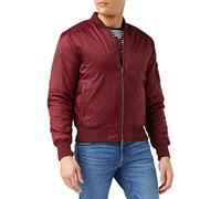 Urban Classics Herren Bomberjacke Basic Bomber Jacket TB861, Gr. XXXX-Large (Herstellergröße: 4XL), Rot (Burgundy 606)