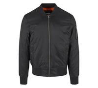 Urban Classics Herren Bomberjacke Basic Bomber Jacket TB861 Schwarz Black 4XL