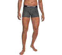 Urban Classics Boxershorts 3er-Pack Branding AOP Schwarz/Anthrazit Gr. M