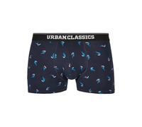 Urban Classics Boxershorts 3er-Pack – Bird AOP, Orange & Charcoal – Herren S