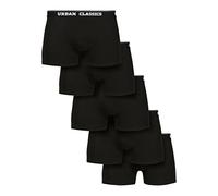 Urban Classics Organic 5-Pack Boxershort in Gr. 3XL in Schwarz