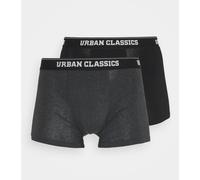 Urban Classics Herren Boxershorts 2er-Pack Unterwäsche - Unterteile schwarz/anthrazit 5XL