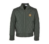 Urban Classics Herren Boys Diamond Quilt Nylon Jacket Olive, 134/140
