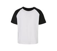 Urban Classics Herren Boys Raglan Contrast Tee White/Black, 146/152