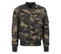 Urban Classics Herren Bomberjacke Camo Basic – Wood Camo – Größe S