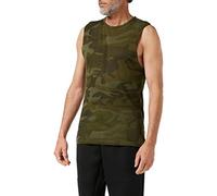 Urban Classics Herren Camo Tanktop Sport Tank Top, per Pack Mehrfarbig (Olive camo 00775), XXXXX-Large (Herstellergröße: 5XL)