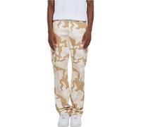 Urban Classics Herren Cargohose Straight Leg Camo Cargo Pants, Cargohose für Männer, Camoflage, Baumwolle, simplesandcamo, 38