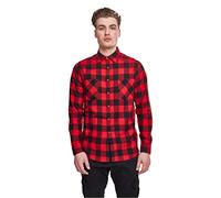 Urban Classics Hemd Checked Flanell Shirt Black/Red-XL