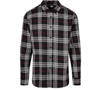 Urban Classics Herren Classic Checked Shirt Hemd, Black/red, S