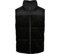 Jerseyweste URBAN CLASSICS "Herren Cord Vest" Gr. M, schwarz (black) Herren Westen (37950718-M)