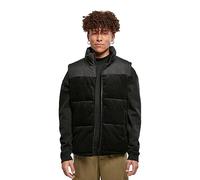 Urban Classics Herren Cord Vest Weste, Black, M