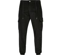 Urban Classics Herren Corduroy Cargo Jogging Pants Hose, Black, M