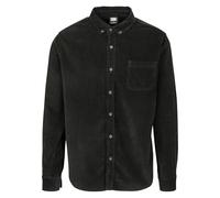 Urban Classics Langarmhemd Corduroy Schwarz 100% Baumwolle Gr. S–XXXXXL