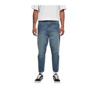 Urban Classics Men's TB5591-Cropped Tapered Jeans, middeepblue, 36