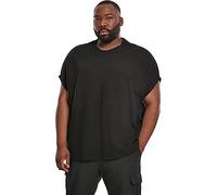 Urban Classics Herren Cut On Sleeve Naps Interlock Tee T-Shirt, Schwarz (Black 00007), Large (HerstellergröÃŸe: L),Loose Fit