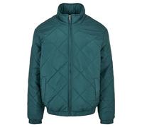 Urban Classics Herren Diamond Quilted Short Jacket Jacke, Green, L