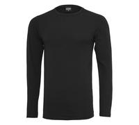 Urban Classics Herren Fitted Stretch L/S Tee Langarmshirt, Schwarz (Black 00007), M EU