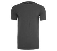 Urban Classics Herren Fitted Stretch Tee - Eng anliegendes T-Shirt aus Baumwolle & Elasthan, Kurzarm Basic für Freizeit, Training & Streetwear,Charcoal,XXL
