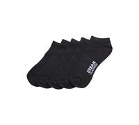 Urban Classics Herren Füßlinge Logo No Show Socks 5 - Pack TB2157, Gr. 47/50 (Herstellergröße: 47-50), Schwarz (Black 00007)