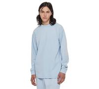 Urban Classics Longsleeve Heavy Boxy Acid Wash – Herren Rundhals 100% Baumwolle Balticblau L
