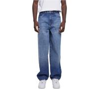 Urban Classics Herren Jeans Heavy Ounce Baggy Fit – Loose Fit, Weites Bein – New Mid Blue Washed 32