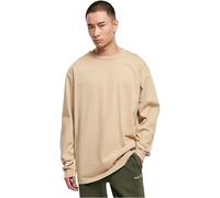 T-Shirt URBAN CLASSICS "Urban Classics Herren Heavy Oversized Garment Dye Longsleeve", Damen, Gr. M, unionbeige, 100% Baumwolle, unifarben, oversize, Rundhals, Shirts T-Shirt (38794649-M) unionbeige
