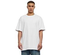 Urban Classics Herren Heavy Oversized Tee - Weites T-Shirt im Oversize Fit aus Baumwolle, schweres Jersey Shirt für Streetwear, Freizeit & entspannte Outfits,Weiß,S Große Größen