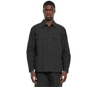 Urban Classics Herren-Langarmhemd Basic Crepe TB6410 XL Schwarz
