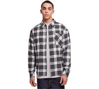 Urban Classics Boxy Dark Checked Hemd in Gr. XXL in Grau